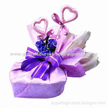 Blue Rose Love Paper Gift Box, Made of Art Material, Any Colors Available